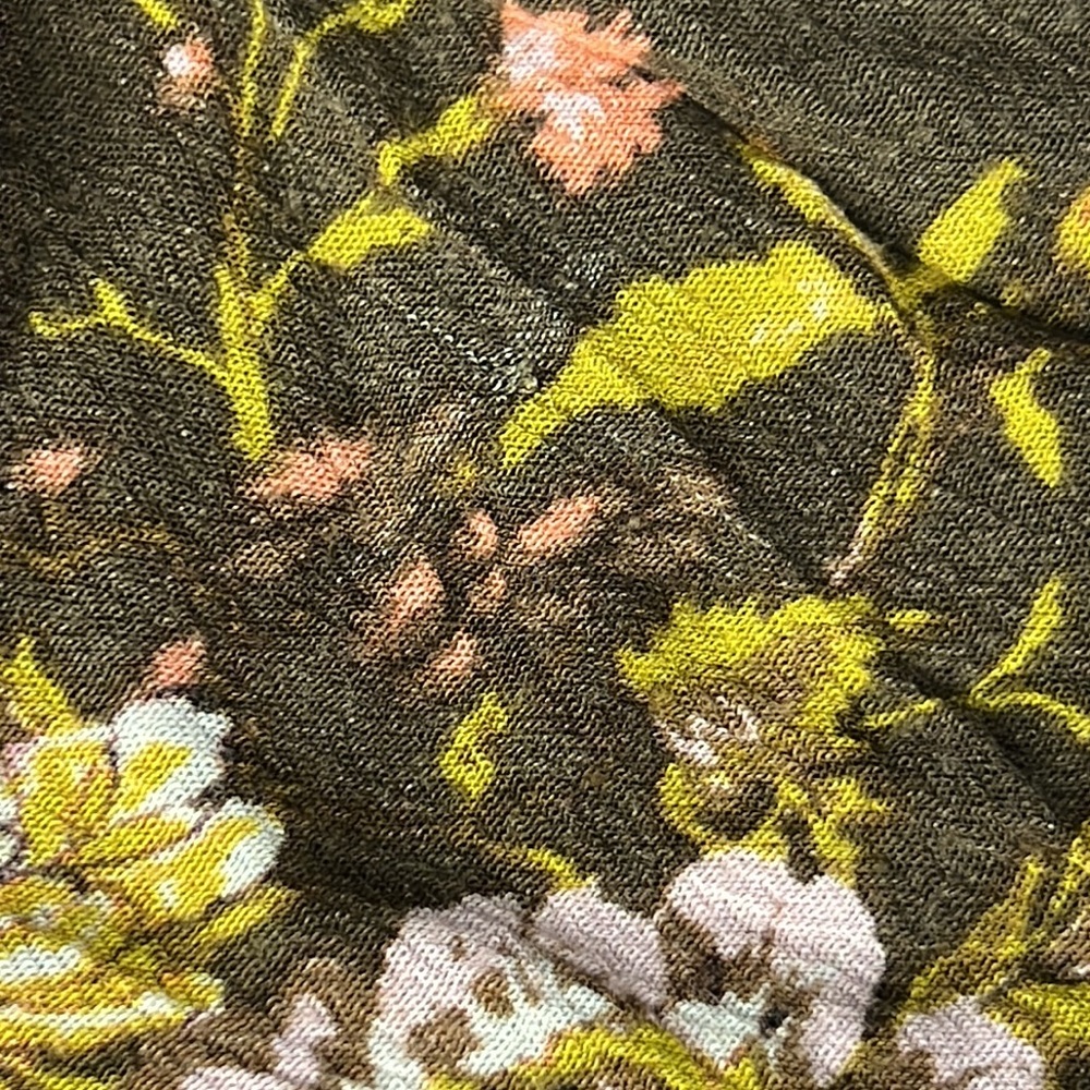 Eyeshadow Blouse Brown with Floral Print Sz: M - Picture 14 of 16